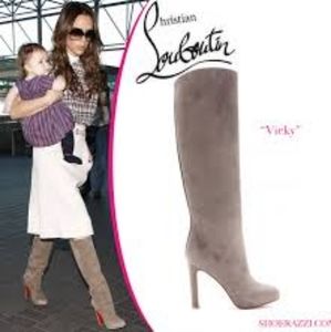 Louboutin Vicky suede boots